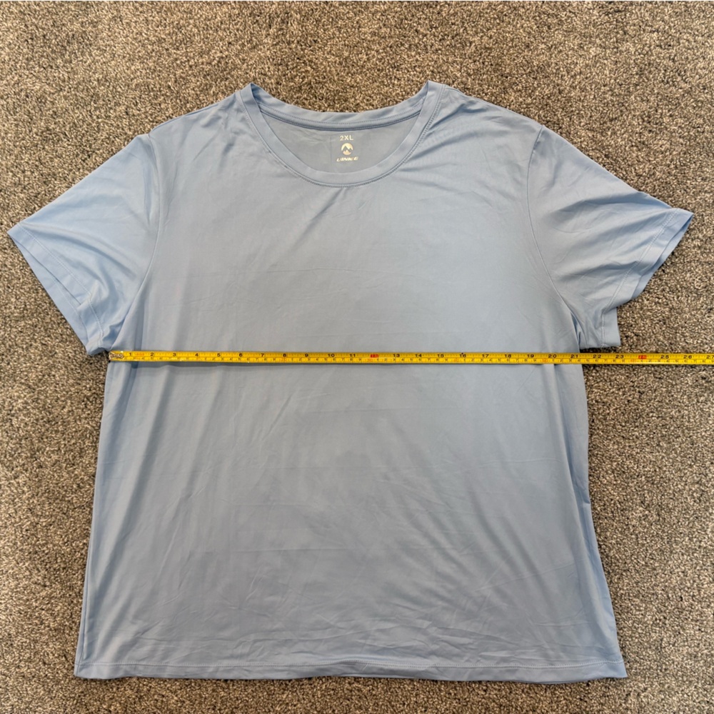 UINKE Women’s Activewear Moisture Wicking T-shirt pack of 3 Blue and Green 2XL - Picture 6 of 7